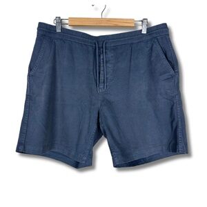 Taylor Stitch Men's XL Shorts Organic Cotton Casual Coastal Chino 7" Blue